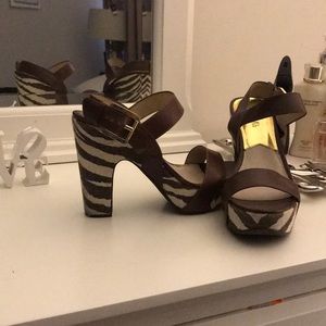 Michael Kors platform chunky heel sandals